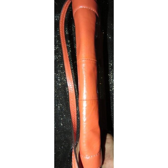 Coach Kristen Coral Patent Leather Flap Large Wristlet Wallet Clutch - Picture 6 of 16